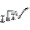 Image de hansgrohe, Robinetterie de salle de bains, Mélangeur 4 trous AXOR CITTERIO DN 15 avec poignées croisillons et rosaces chromées