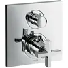 Image de Axor, Robinetterie de salle de bains, Thermostatique CITTERIO UP avec robinet d'arrêt et poignée croisillon chromé