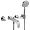 Image de hansgrohe, Robinetterie de salle de bains, Mélangeur bain 3 trous AXOR CITTERIO DN 15 encastré avec rosace et poignées manettes chrome