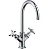 Image de Axor, Robinetterie de salle de bains, Mélangeur lavabo 2 poignées 210 MONTREUX DN 15 sans tirette chrome