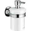Image de hansgrohe, Distributeur de savon + porte-savon, Distributeur de savon liquide AXOR MONTREUX montage mural chrome