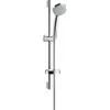 Image de HANSGROHE Ensemble de douche rond 4 jets Croma Vario chrome avec flexible, barre et tablette