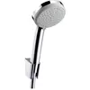 Image de hansgrohe, Pommeau de douche, Croma 100 Duschkopfhalterungset Vario mit Duschschlauch 160 cm (4 Types de jets, 18 l/min)