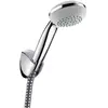 Image de hansgrohe, Pommeau de douche, HG Ensemble de douche CROMETTA 85 VARIOJET Metaflex flexible de douche 1600mm chrome (2 Types de jets, 17 l/min)