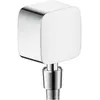 Image de hansgrohe, Robinetterie de salle de bains, HG Raccord FIXFIT avec clapet anti-retour et rotule chrome