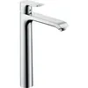 Image de HANSGROHE Mitigeur lavabo Metris 260 surélevé pour vasque libre, avec tirette et vidage chromé