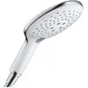 Image de hansgrohe, Pommeau de douche, HG Pommeau de douche RAINDANCE SELECT S 150 3jet DN 15, version EcoSmart blanc/chrome (3 Types de jets, 9 l/min)