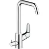 Image de hansgrohe, Robinetterie de cuisine, HG Mitigeur monocommandé pour évier 260 FOCUS DN 15, avec robinet d'arrêt pour appareil chromé