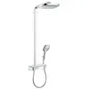 Image de Colonne de douche thermostatique HANSGROHE Raindance Select E 300 3 jets avec mitigeur 30 cm chromé
