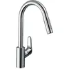 Image de hansgrohe, Robinetterie de cuisine, Focus M41 Einhebel-Küchenarmatur 240, Ausziehbrause, 2 Strahlarten