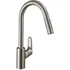 Image de hansgrohe, Robinetterie de cuisine, Focus M41 Mitigeur Cuisine 240, douchette extractible, 2 jets