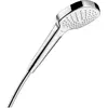 Image de hansgrohe, Pommeau de douche, HG Handbrause Croma Select E Vario DN 15 EcoSm Version 9 l/min weiss/chrom (3 Types de jets, 9 l/min)