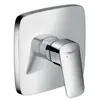 Image de Set De Finition Logis Pour Mitigeur Douche Encastré Chromé Hansgrohe