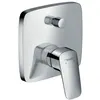 Image de Façade mitigeur bain douche encastré 2 sorties HANSGROHE Logis chromé
