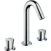 Image de HANSGROHE Mélangeur lavabo Logis 150 3 trous avec tirette et vidage synthétique chromé