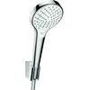 Image de Ensemble support mural et douchette Vario avec flexible de douche 160 cm blanc/chromé Hansgrohe Croma Select S