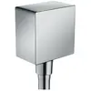 Image de hansgrohe, Robinetterie de salle de bains, HG Raccord de flexible FIXFIT SQUARE avec clapet anti-retour chromé