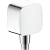 Image de hansgrohe, Robinetterie de salle de bains, FixFit raccord de tuyau avec clapet anti-retour et coude (26457000)