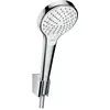 Image de hansgrohe, Pommeau de douche, Croma Select S Set de support de pomme de douche Vario avec flexible de douche 125 cm (3 Types de jets, 15 l/min)