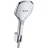 Image de hansgrohe, Pommeau de douche, HG Ensemble de douche RAINDANCE SELECT E 120 Porter Set 1600mm blanc/chrome (3 Types de jets, 14.40 l/min)