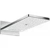 Image de hansgrohe, Pommeau de douche, Douche de tête Rainmaker Select 580 3jet : couleur - blanc/chrome (3 Types de jets, 20 l/min)