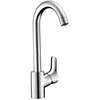 Image de Hansgrohe Mitigeur De Cuisine Mysport L Steel Optic Aspect Acier Brossé