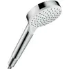 Image de hansgrohe, Pommeau de douche, HG Handbrause CROMETTA 1jet DN 15 EcoSm Version 9 l/min weiss/chrom (1 Type de jet, 9 l/min)