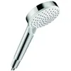 Image de Pommeau de douche HANSGROHE Crometta EcoSmart 2 jets blanc/chromé