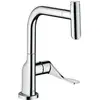 Image de hansgrohe, Robinetterie de cuisine, Mitigeur monocommande pour évier AXOR CITTERIO DN 15, avec bec extractible chromé