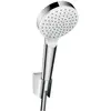 Image de hansgrohe, Pommeau de douche, HG Ensemble de douche CROMETTA 1JET Porter Set 1,25 m EcoSm 9 l/m blanc/chrome (1 Type de jet, 9 l/min)