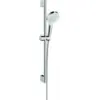 Image de Set de douche 1jet Green 6 l/min avec barre Unica'Croma 65 cm blanc/chromé Hansgrohe Crometta