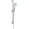 Image de Set de douche Vario EcoSmart 9 l/min avec barre Unica'Croma 65 cm blanc/chromé Hansgrohe Crometta