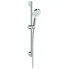 Image de Set de douche Vario EcoSmart 9 l/min avec barre Unica'Croma 65 cm blanc/chromé Hansgrohe Crometta