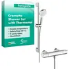 Image de hansgrohe, Système de douche, HG Br.set CROMETTA ECOSTAT 1001 CL COMBI Barre de douche 650mm blanc/chrome
