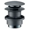 Image de Bonde lavabo Push-open HANSGROHE noir chromé brossé