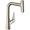 Image de hansgrohe, Robinetterie de cuisine, HG Mitigeur monocommandé pour évier 220 TALIS S DN 15 avec bec extractible aspect inox