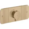 Image de Axor, Robinetterie de salle de bains, Set de finition ONE pour thermostat encastré 2 sorties bronze brossé