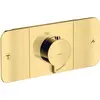 Image de hansgrohe, Robinetterie de salle de bains, Set de finition AXOR ONE pour thermostat encastré 2 pôles or optique
