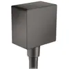 Image de hansgrohe, Installation sanitaire : accessoires, Fixfit raccord mural Square (brushed black chrome)