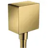 Image de hansgrohe, Installation sanitaire : accessoires, Fixfit Raccord mural Square (polished gold optic)