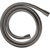 Image de Flexible de douche 1,25 m HANSGROHE Isiflex noir chromé brossé