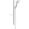 Image de hansgrohe, Système de douche, HG Br.set RAINDANCE Sel S 120 3jet/Unica 125mm Bsta 90cm blanc/chrome 16 l/min