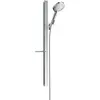 Image de hansgrohe, Pommeau de douche, HG Br.set RAINDANCE Sel S 120 3jet/Unica 125mm, barre de douche 90cm chromé 16 l/min (3 Types de jets, 16 l/min)