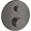 Image de hansgrohe, Robinetterie de salle de bains, Thermostatique AXOR STARCK UP avec robinet d'arrêt brushed black chrome