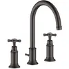 Image de hansgrohe, Robinetterie de salle de bains, Mélangeur lavabo 3-L 180 AXOR MONTREUX DN 15 m ZAG 1 1/4" brushed black chrome