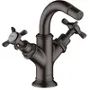 Image de hansgrohe, Robinet de bidet, Mélangeur bidet 2 poignées AXOR MONTREUX m ZAG 1 1/4" brushed black chrome