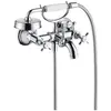 Image de hansgrohe, Robinetterie de salle de bains, Mélangeur bain 2 poignées AXOR MONTREUX DN 15, apparent brushed black chrome
