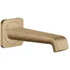 Image de hansgrohe, Robinetterie de salle de bains, Bec déverseur pour baignoire AXOR CITTERIO E saillie 180mm bronze brossé