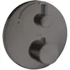 Image de hansgrohe, Robinetterie de salle de bains, Thermostatique AXOR UNO2 UP avec robinet d'arrêt brushed black chrome