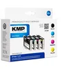 Image de KMP MULTIPACK E125V - Pack de 4 - noir, jaune, cyan, magenta - compatible - cartouche d'encre (alternative pour : Epson T1291, Epson T1292, Epson T1293, Epson T1294) - pour Epson Stylus SX230, SX430, SX438; WorkForce WF-3010, 3520, 3530, 3540, 7015, 7515